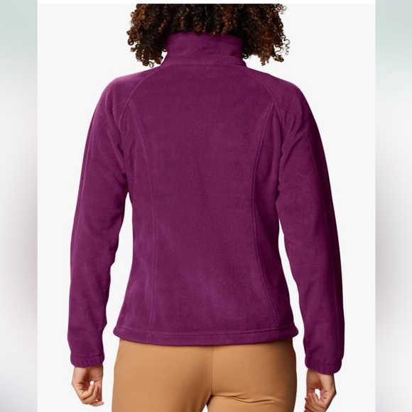 Columbia Women's Benton Springs Full Zip Fleece Jacket Marionberry XL - Picture 2 of 8